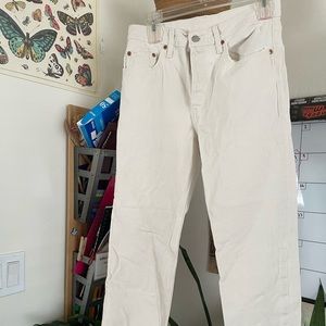 Levi’s Denim Cream 501 Cropped